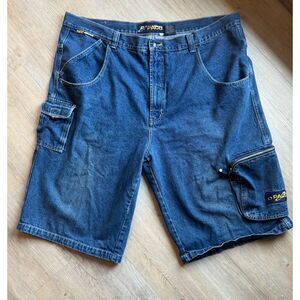 Paco Sport Men's Cargo Shorts with Pockets Blue Size 48